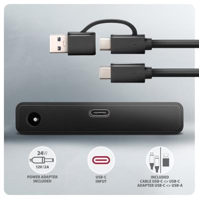 AXAGON USB-A/C PRO adaptér pro 2,5"/3,5" SATA SSD/HDD / ADSA-FPX / USB 3.2 Gen2 / SATA 6G / USB-A + USB-C / 0,6m