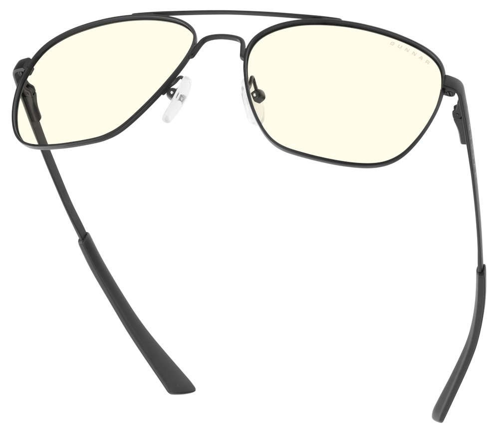 GUNNAR kancelářske/herní brýle  MUSTANG ONYX čirá skla BLF 35 GUNNAR focus