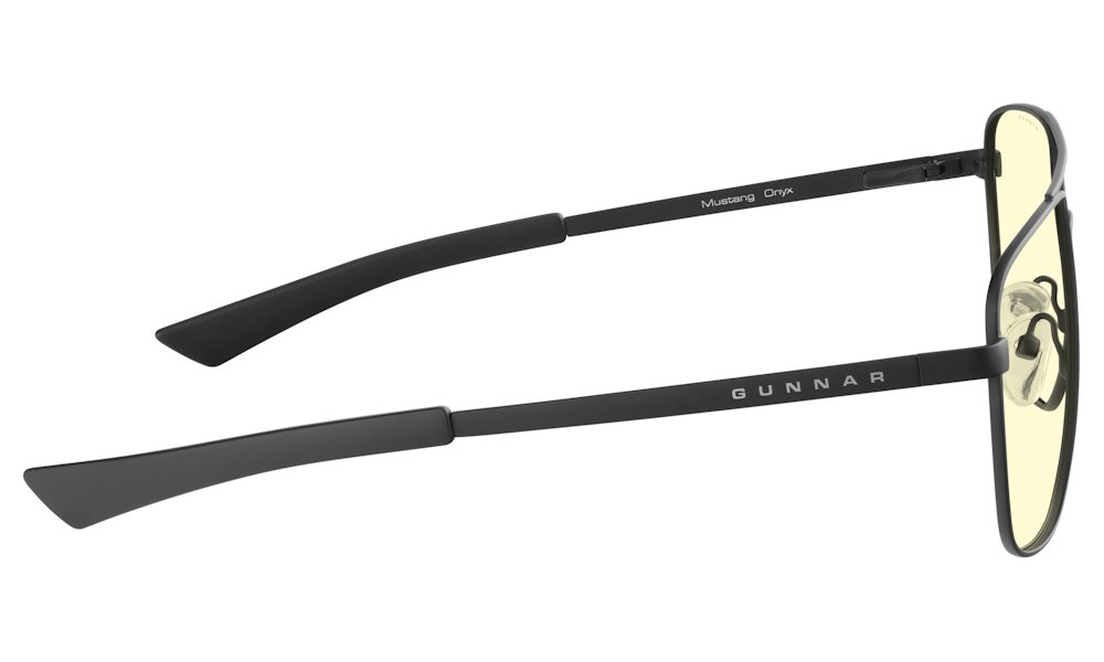 GUNNAR kancelářske/herní brýle  MUSTANG ONYX jantarová skla  BLF 65 GUNNAR focus