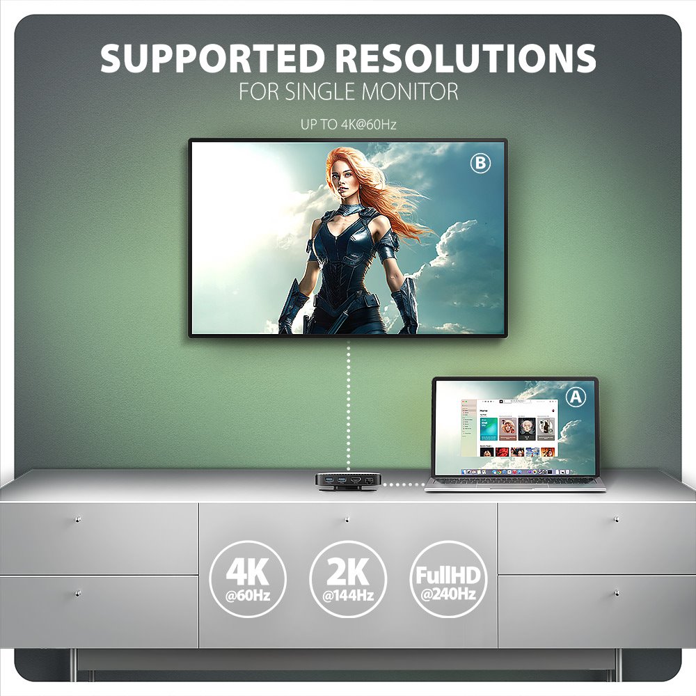 AXAGON multi USB-C hub 9in1 UFO / HMC-UFO / PD 100W / 1xNVME slot / 1xUSB-C / 2xUSB-A / HDMI / RJ-45 / SD/MicroSD / 65cm