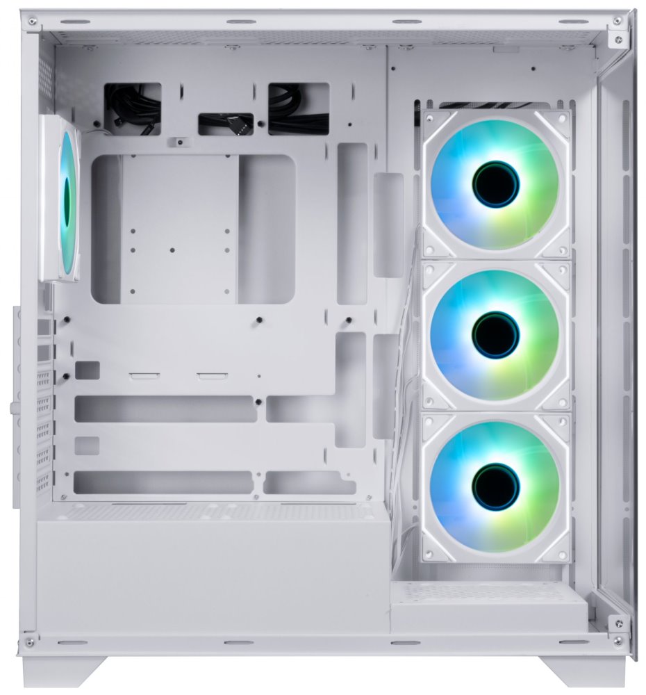 BitFenix skříň CETO / ATX / 4x 120mm ARGB fan / 2x USB 3.0 / USB-C / tvrzené sklo / bílá