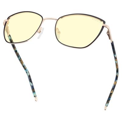 GUNNAR kancelářske/herní brýle  ERIKA INDIGO/GOLD jantarová skla BLF 65 GUNNAR focus