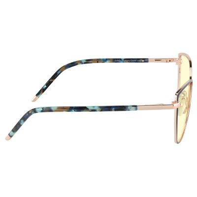 GUNNAR kancelářske/herní brýle  ERIKA INDIGO/GOLD jantarová skla BLF 65 GUNNAR focus