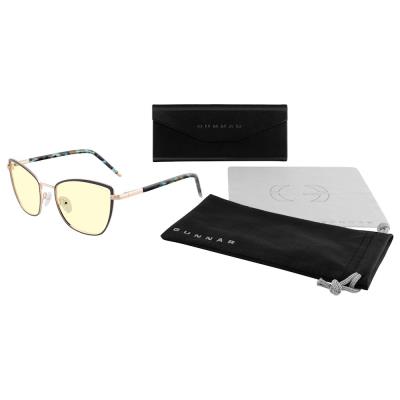 GUNNAR kancelářske/herní brýle  ERIKA INDIGO/GOLD jantarová skla BLF 65 GUNNAR focus