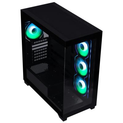 BitFenix skříň CETO / ATX / 4x 120mm ARGB fan / 2x USB 3.0 / USB-C / tvrzené sklo / černá