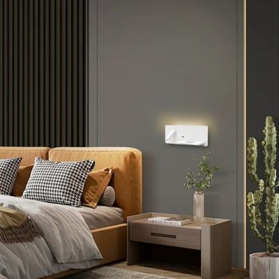 IMMAX LED Be PREPARE 4v1, bodové svítidlo s Qi nabíjením, USB, bílé, varianta pravá