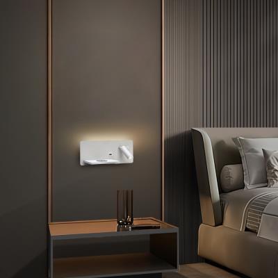 IMMAX LED Be PREPARE 4v1, bodové svítidlo s Qi nabíjením, USB, bílé, varianta levá