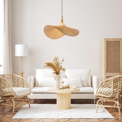 IMMAX BOHO SOMBRERO designové závěsné svítidlo D80cm, E27, přírodní ratan