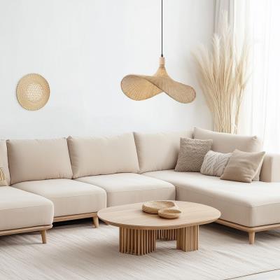 IMMAX BOHO SOMBRERO designové závěsné svítidlo D80cm, E27, přírodní ratan