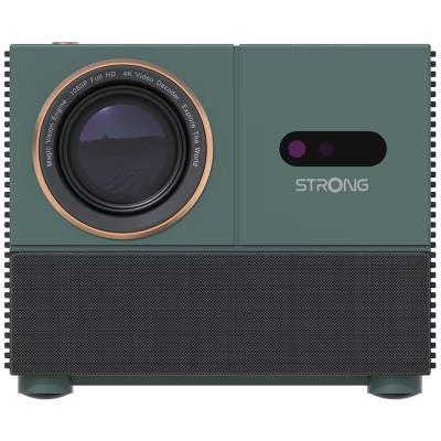 STRONG projektor MIRA 1/ LCD/ FHD (1920x1080)/ 300 ANSI lm/ USB 2.0/ HDMI/ BT/ Wi-Fi/ Repro/ Android 11/ šedo-zelený