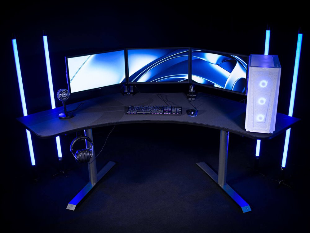 AROZZI ARENA Angelo DeskPad Gun Metal/ ochranná podložka pro stůl Arena Angelo