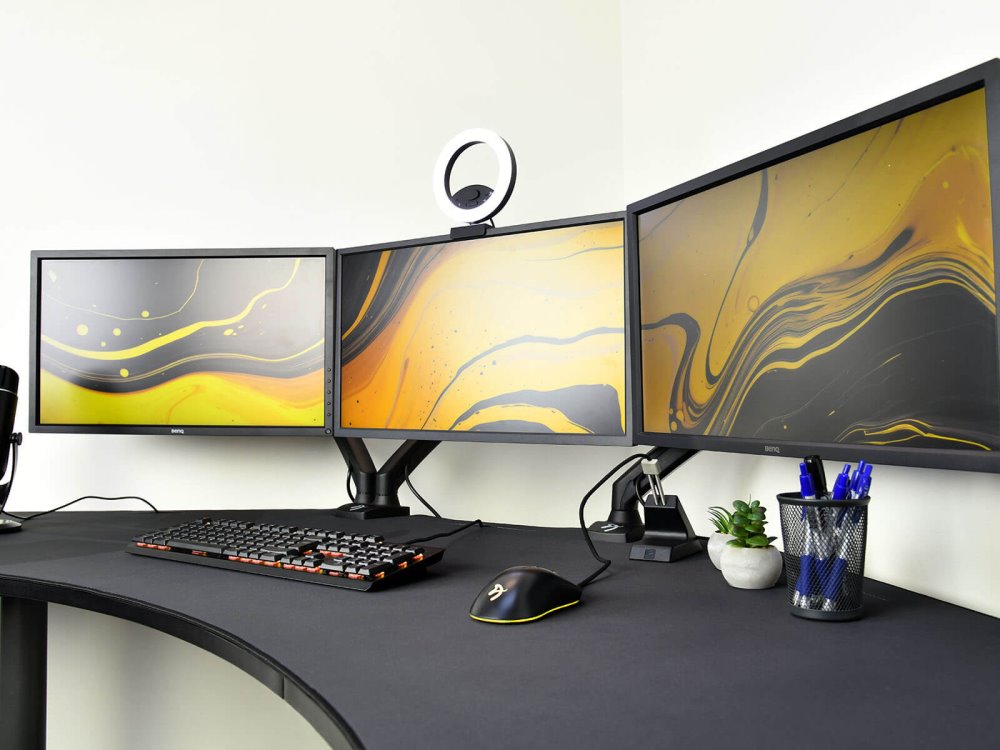 AROZZI ARENA Angelo DeskPad Gun Metal/ ochranná podložka pro stůl Arena Angelo