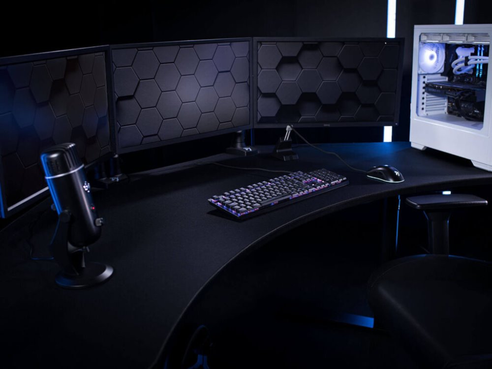 AROZZI ARENA Angelo DeskPad Pure Black/ ochranná podložka pro stůl Arena Angelo