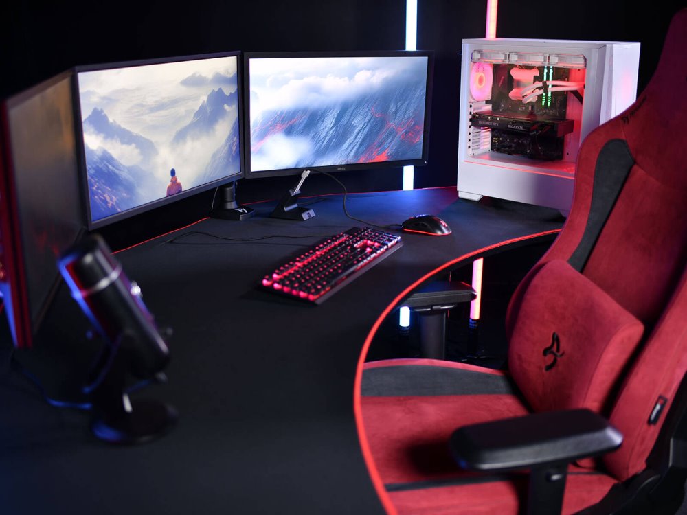 AROZZI ARENA Angelo DeskPad Black/ ochranná podložka pro stůl Arena Angelo