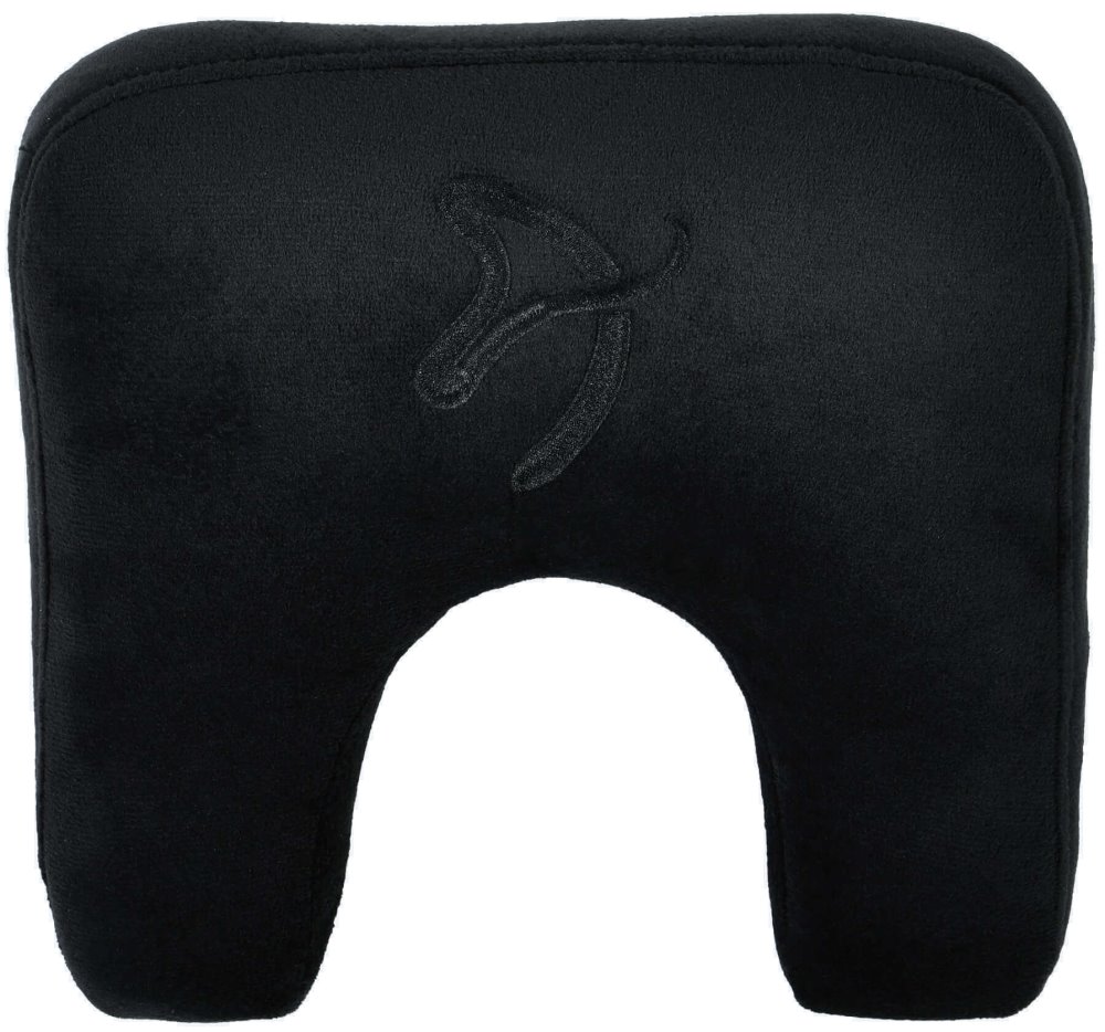 AROZZI Neck Pillow Velvet Black/ ergonomický polštář pod hlavu a krk/ sametově černý