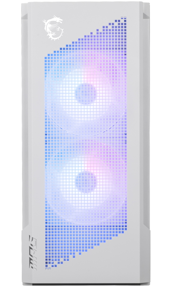 MSI skříň MPG VELOX 300R AIRFLOW PZ WHITE/ bez zdroje/ temperované sklo/ 2x 160mm fan/ x 120mm fan/2x USB/1x USB-C/bílá