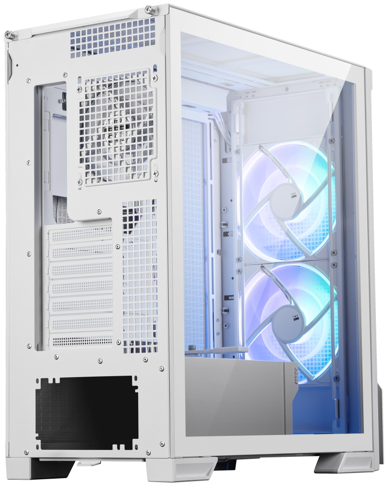 MSI skříň MPG VELOX 300R AIRFLOW PZ WHITE/ bez zdroje/ temperované sklo/ 2x 160mm fan/ x 120mm fan/2x USB/1x USB-C/bílá