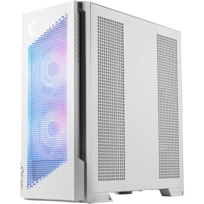 MSI skříň MPG VELOX 300R AIRFLOW PZ WHITE/ bez zdroje/ temperované sklo/ 2x 160mm fan/ x 120mm fan/2x USB/1x USB-C/bílá