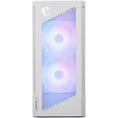 MSI skříň MPG VELOX 300R AIRFLOW PZ WHITE/ bez zdroje/ temperované sklo/ 2x 160mm fan/ x 120mm fan/2x USB/1x USB-C/bílá