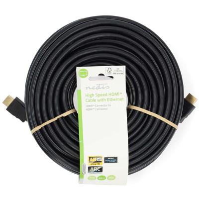 NEDIS High Speed HDMI 2.0 kabel s ethernetem/ 4K@60Hz/ zlacené konektory HDMI-HDMI/ černý/ bulk/ 20m