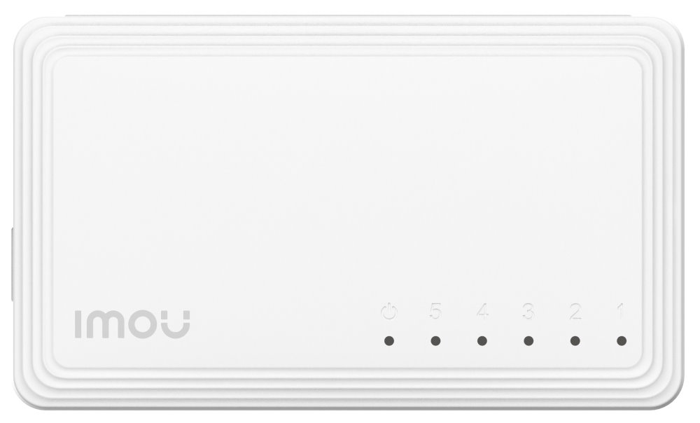 Imou by Dahua switch SG105C-V2/ 5x Gigabit port/ 10/100/1000 Mbps RJ45 ports/ 10 Gbps/ napájení DC5V1A/ černý