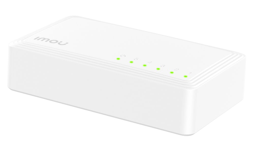 Imou by Dahua switch SG105C-V2/ 5x Gigabit port/ 10/100/1000 Mbps RJ45 ports/ 10 Gbps/ napájení DC5V1A/ černý