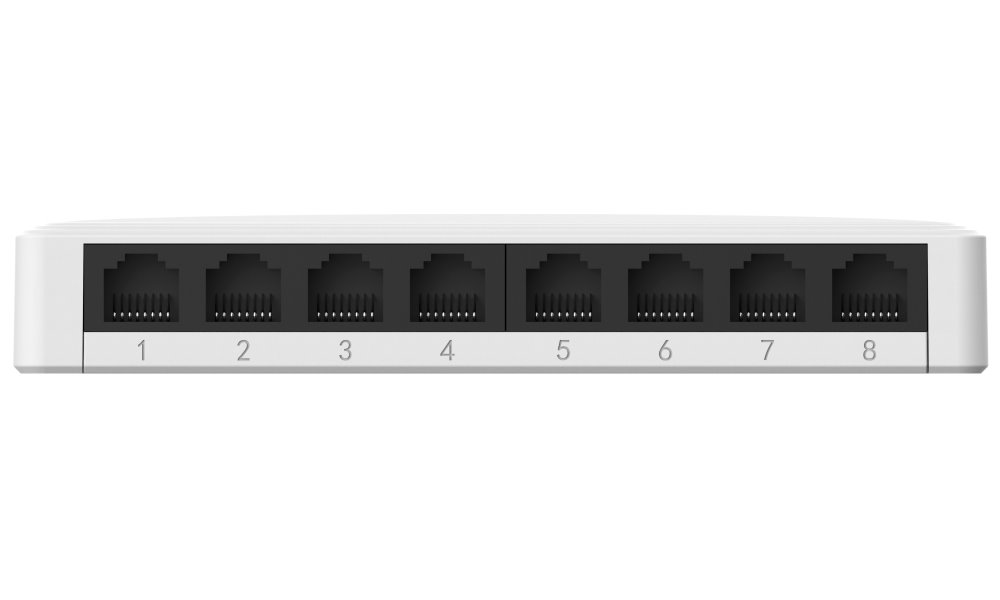 Imou by Dahua switch SG108C-V2/ 8x Gigabit port/ 10/100/1000 Mbps RJ45 ports/ 16 Gbps/ napájení DC5V1A/ černý
