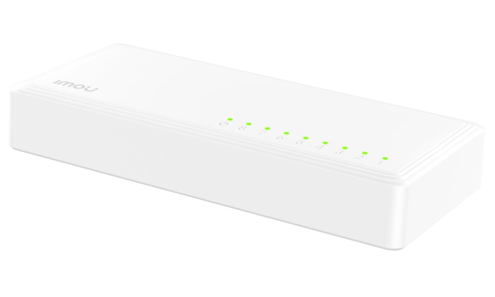Imou by Dahua switch SG108C-V2/ 8x Gigabit port/ 10/100/1000 Mbps RJ45 ports/ 16 Gbps/ napájení DC5V1A/ černý