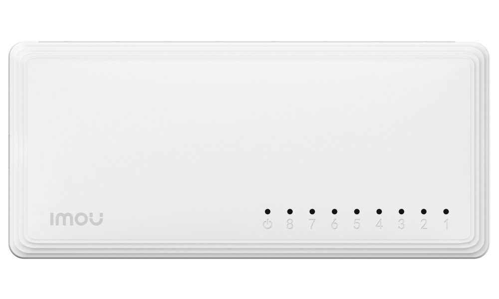 Imou by Dahua switch SG108C-V2/ 8x Gigabit port/ 10/100/1000 Mbps RJ45 ports/ 16 Gbps/ napájení DC5V1A/ černý