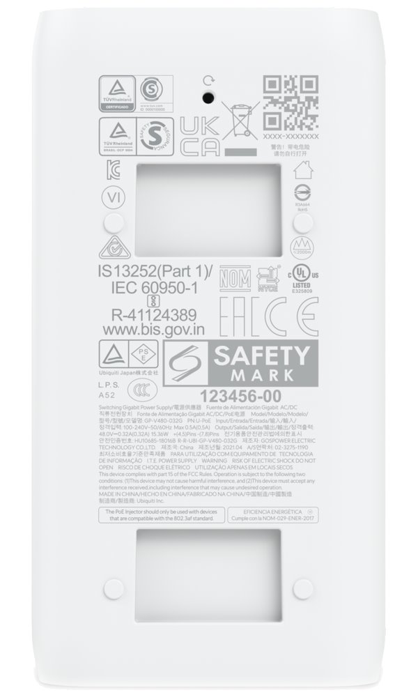 Ubiquiti UniFi PoE Adapter (15W) - Gigabit PoE injektor, 48V, 15W, včetně napájecího kabelu