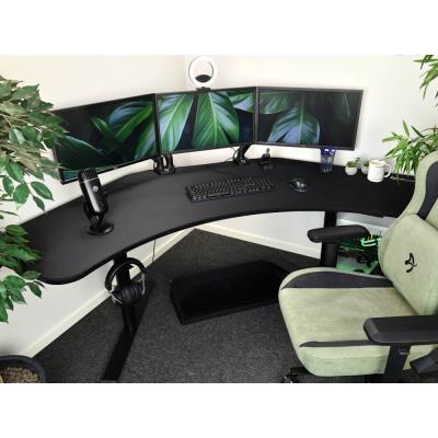 AROZZI herní stůl ARENA ANGELO Pure Black/ rohový/ černý