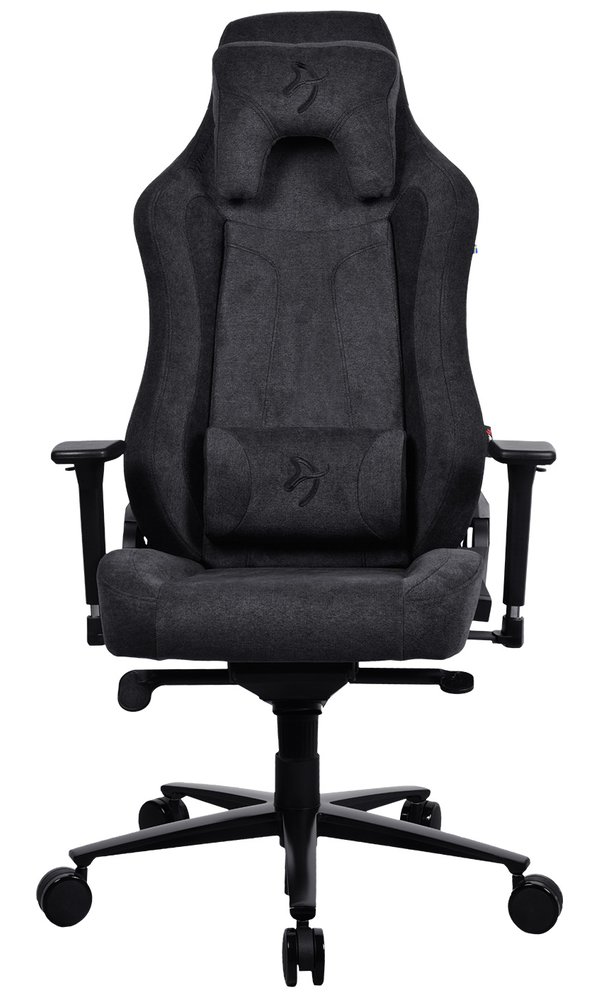 AROZZI herní židle VERNAZZA Soft Fabric Pure Black/ povrch Elastron/ černá