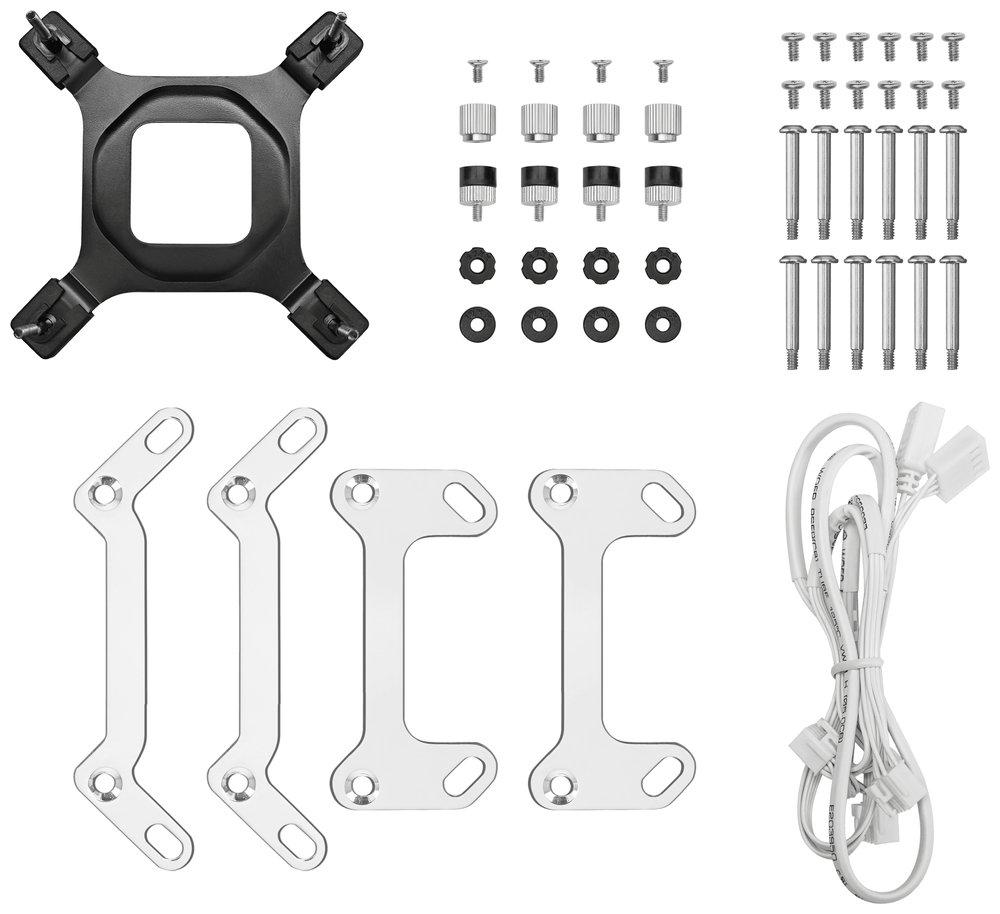 DEEPCOOL vodní chladič MYSTIQUE 360 ARGB / 3x120mm ARGB fan / dig. displej / Intel i AMD / bílý