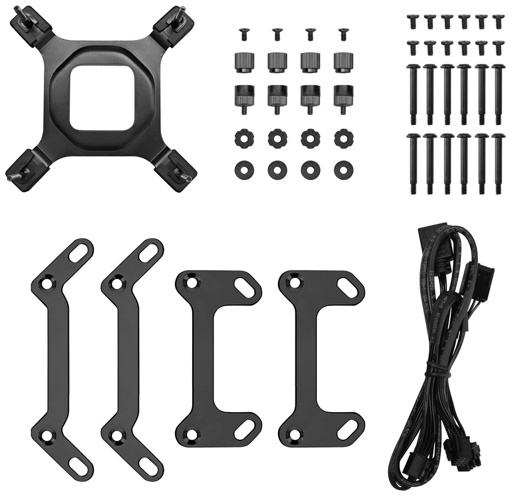 DEEPCOOL vodní chladič MYSTIQUE 360 ARGB / 3x120mm ARGB fan / dig. displej / Intel i AMD / černý