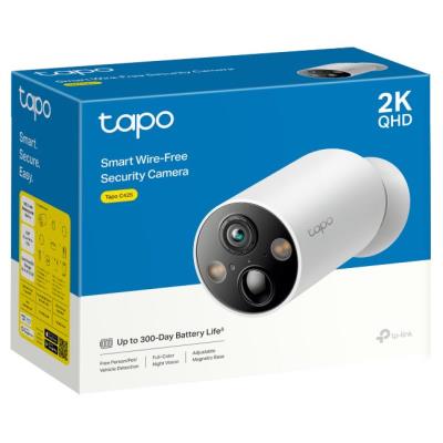 TP-Link Tapo C425 Bateriová WiFi Kamera, venkovní, 4MPx, 2560 × 1440, audio, IR 15m, SD, IP66