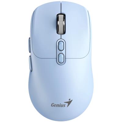 GENIUS NX-8080S BT Tiffany Blue/ duální Bluetooth + 2,4GHz/ 1600 dpi/ bezdrátová/ Copilot/ tichá/ 7tlačítková/ modrá