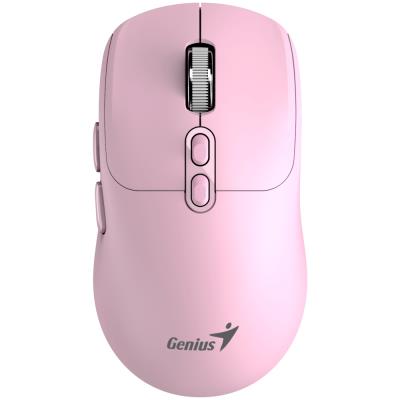 GENIUS NX-8080S BT Young Pink/ duální Bluetooth + 2,4GHz/ 1600 dpi/ bezdrátová/ Copilot/ tichá/ 7tlačítková/ růžová