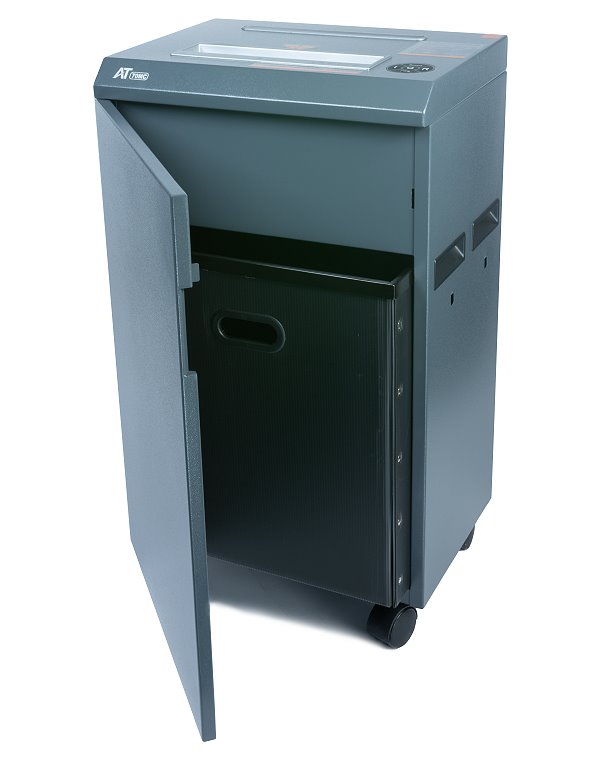 AT skartovač AT-70MC/ řez 2x10 mm/ pracovní šíře 270 mm/ kapacita 20 listů/ objem koše 53 l/ stupeň utajení P5/ šedý