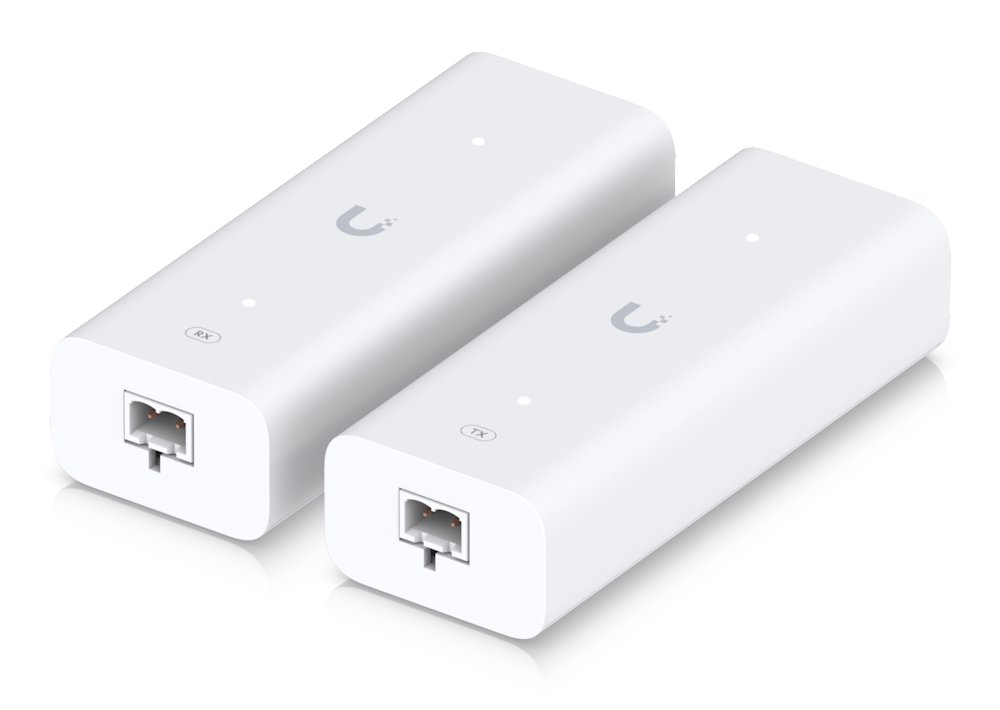 Ubiquiti PoE Over 2-Wire Retrofit Extender - Sada PoE extenderů pro koaxiální kabel nebo kroucenou dvojlinku, PoE+/PoE++