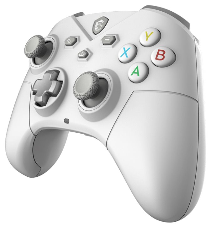 MSI gamepad FORCE GC300 Wireless White/ bezdrátový/ 2,4GHz/ Bluetooth/ USB-C/ pro PC, Android/ bílý