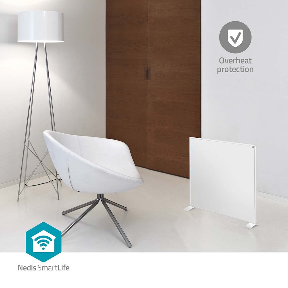 NEDIS Wi-Fi SmartLife Infračervený topný panel/ 350W/ nastavení teploty/ termostat/ IP44/ dálkové ovládání/ bílý