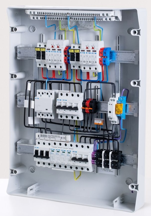 Solarmi DCAC40 osazený rozvaděč pro fotovoltaiku, AC+DC