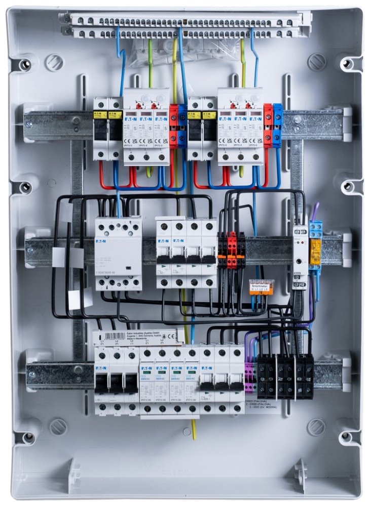 Solarmi DCAC40 osazený rozvaděč pro fotovoltaiku, AC+DC