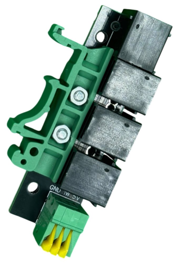 TINYCONTROL tBSm splitter rozšíří o 3 porty 1wire, na DIN lištu pro LK4