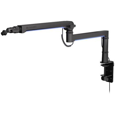 Endorfy rameno na mikrofon Broadcast Low Profile RGB Boom Arm / 360st. rotace / kulová hlava / LED osvětlení