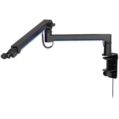 Endorfy rameno na mikrofon Broadcast Low Profile RGB Boom Arm / 360st. rotace / kulová hlava / LED osvětlení