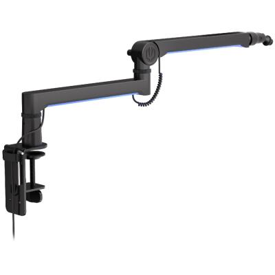 Endorfy rameno na mikrofon Broadcast Low Profile RGB Boom Arm / 360st. rotace / kulová hlava / LED osvětlení