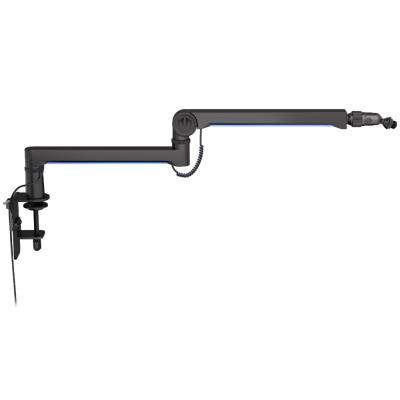 Endorfy rameno na mikrofon Broadcast Low Profile RGB Boom Arm / 360st. rotace / kulová hlava / LED osvětlení