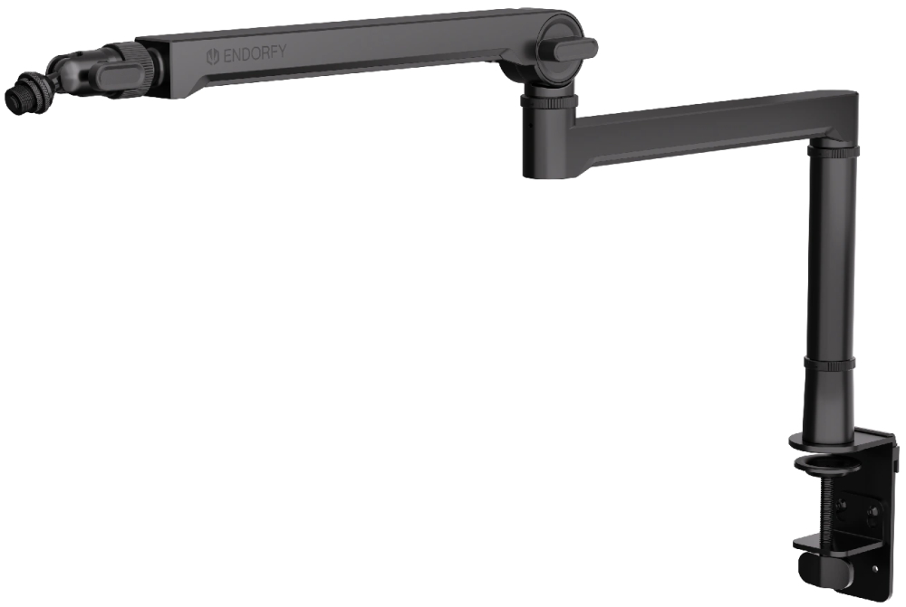 Endorfy rameno na mikrofon Broadcast Low Profile Boom Arm / 360st. rotace / kulová hlava / černý