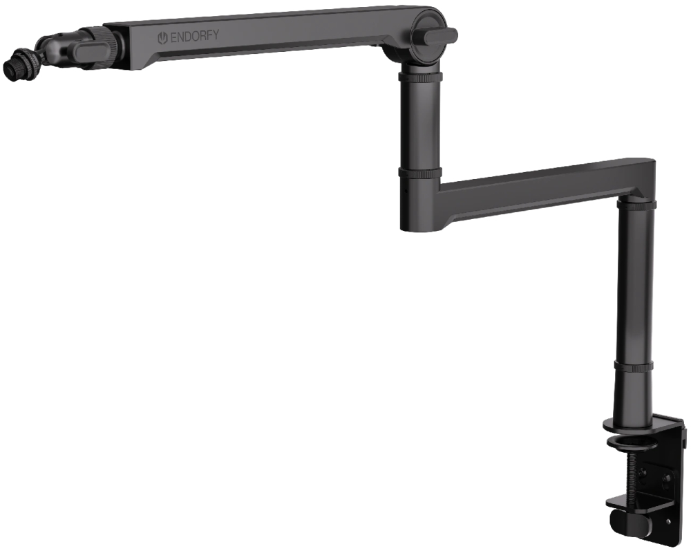 Endorfy rameno na mikrofon Broadcast Low Profile Boom Arm / 360st. rotace / kulová hlava / černý